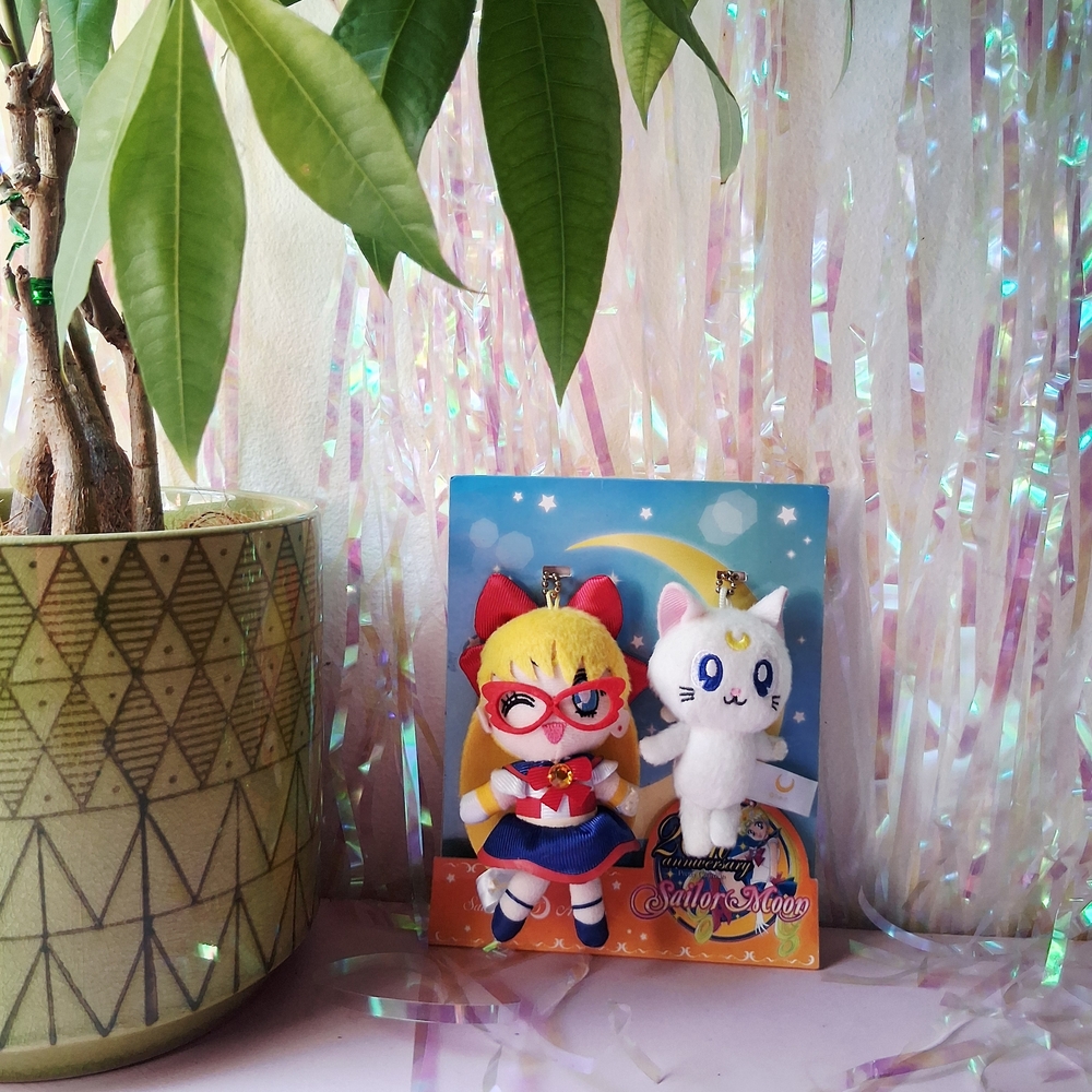 Sailor V & Artemis Mascot Keychain Set